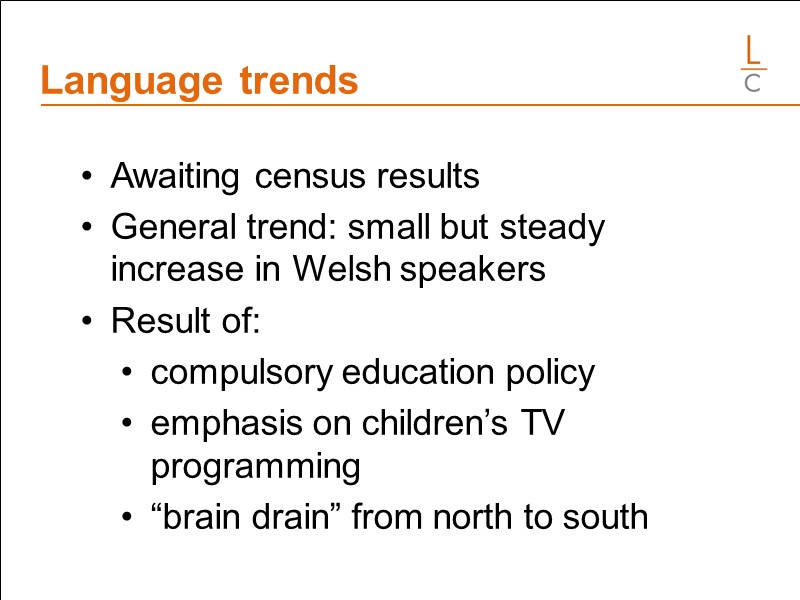 Language trends            